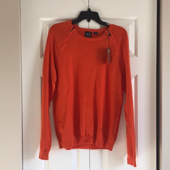 Armani Exchange Other - Armani Exchange Orange Long Sleeve Sweater Medium